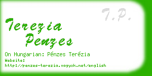 terezia penzes business card