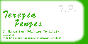 terezia penzes business card